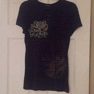 T Party NWOT short sleeve top with embellishments.